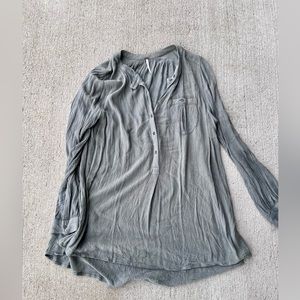 Free People half button down shirt